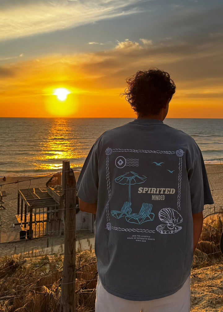 T-SHIRT BRODE OVERSIZE - GRIS