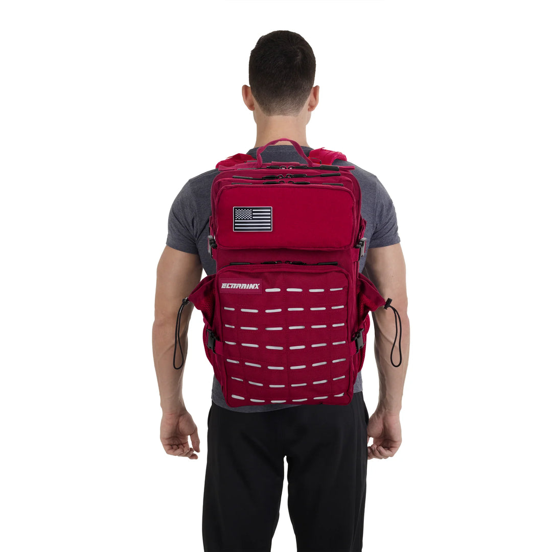 Sac à dos tactique V2 Premium 45L rouge foncé