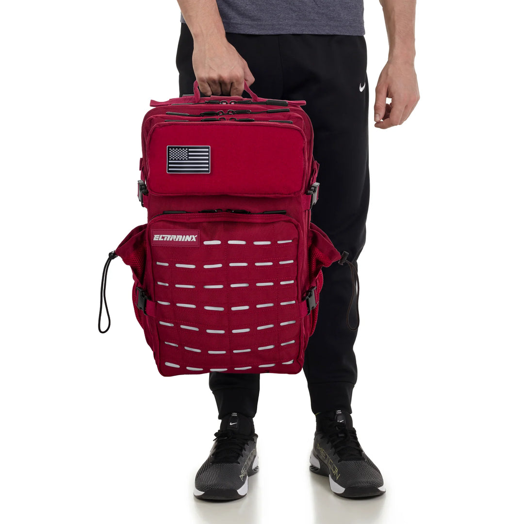 Sac à dos tactique V2 Premium 45L rouge foncé