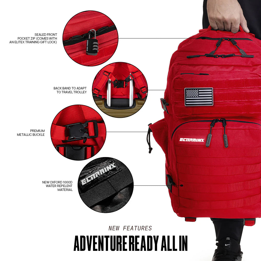 V1 45L Tactical Backpack Red