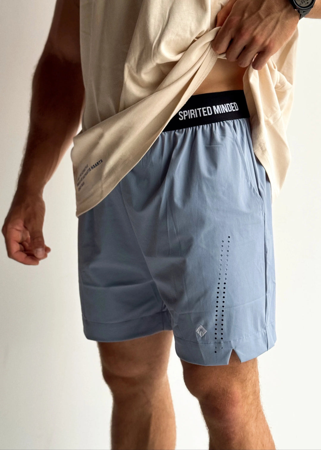 SHORT SOLSTICE FLOW - GRIS / BLEU