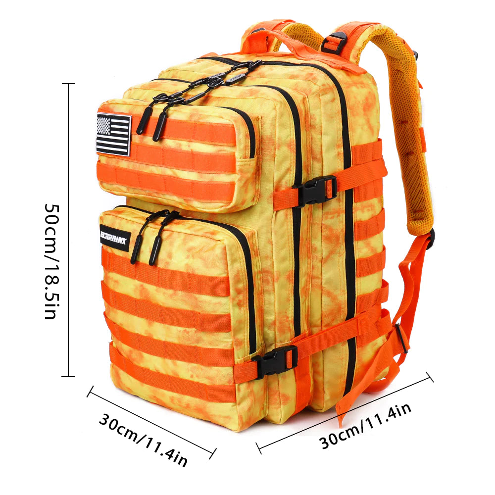 V1 45L Orange Jungle Tactical Backpack