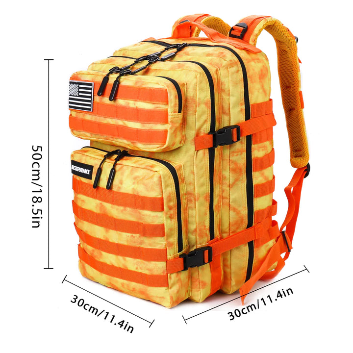 V1 45L Orange Jungle Tactical Backpack