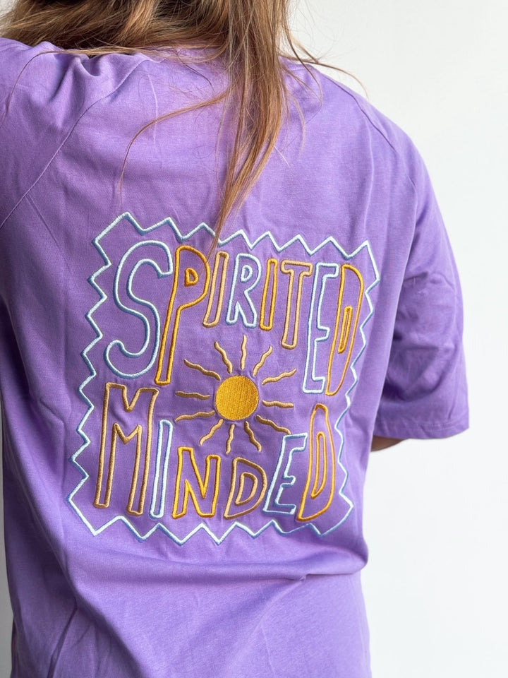 T-SHIRT BRODE OVERSIZE SOLSTICE FLOW - VIOLET