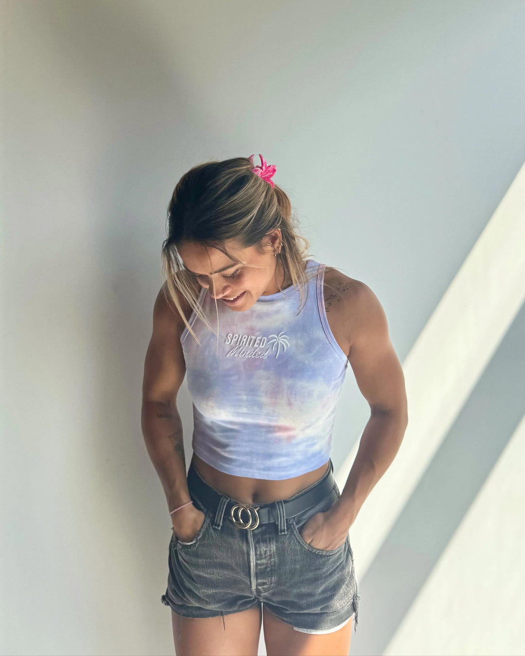 CROP TOP PINK SKY