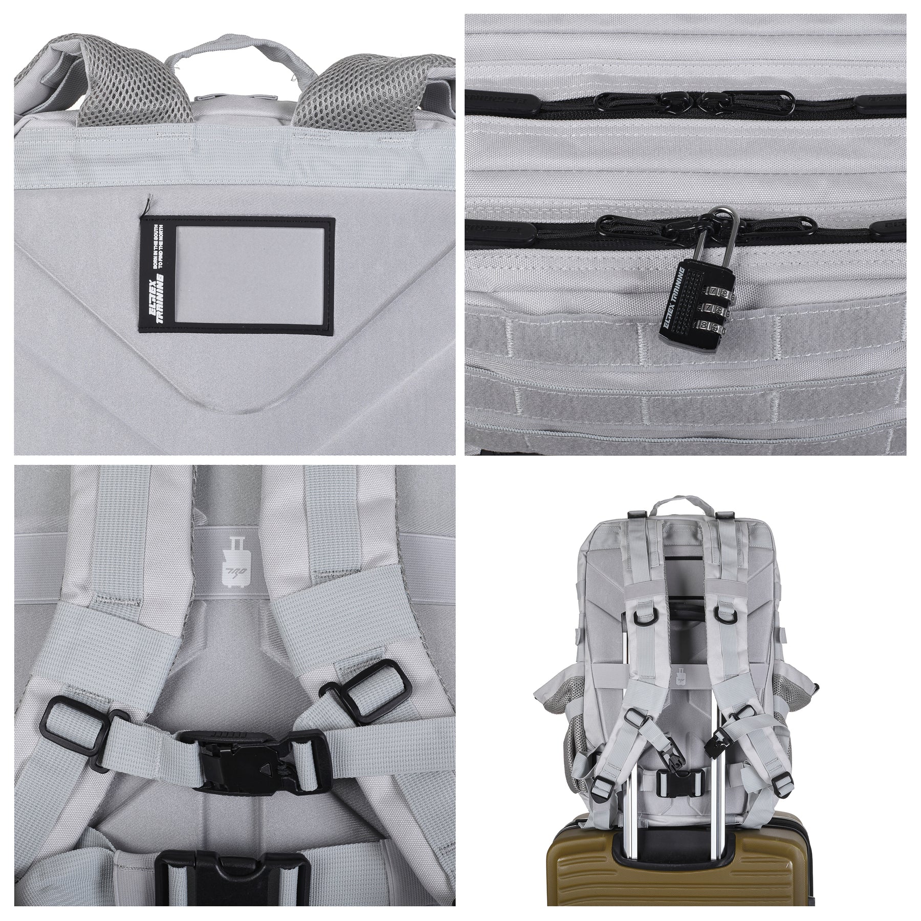 V1 45L Silver Tactical Backpack