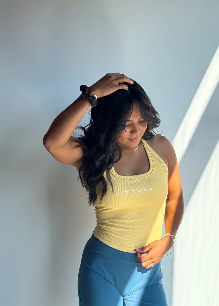 TOP / BRASSIÈRE "EASE" - JAUNE PASTEL