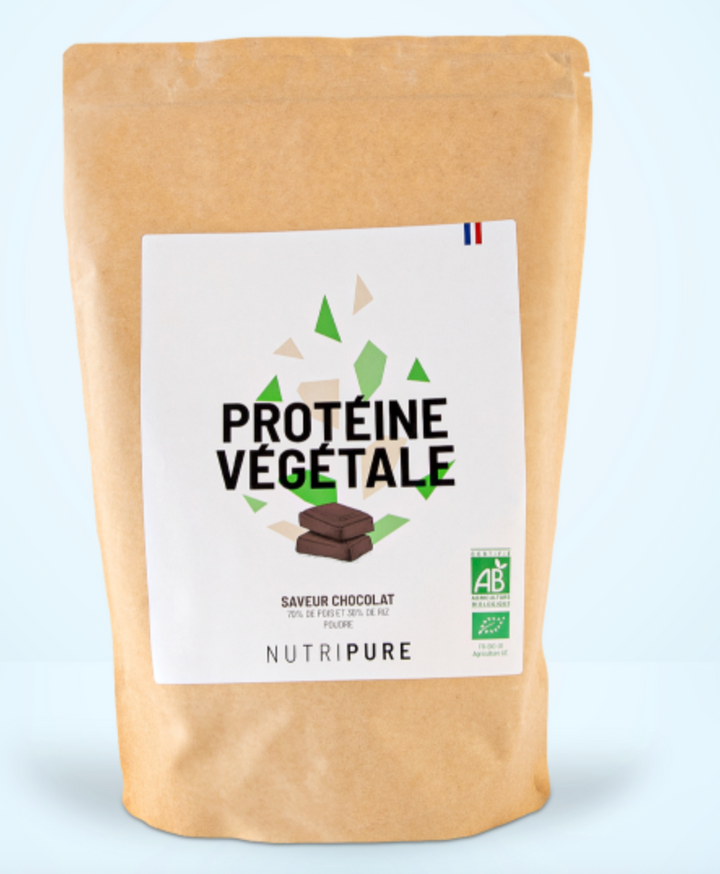 Protéine végétale bio chocolat