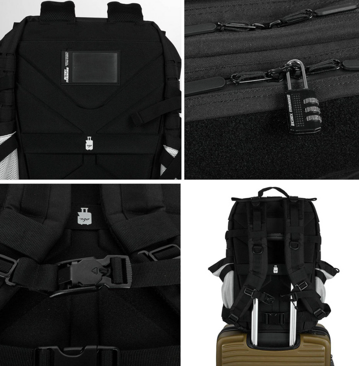Sac à dos tactique V2 45  All In Noir et blanc