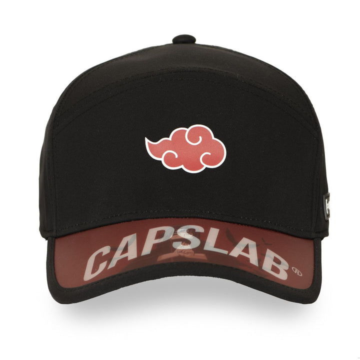 CAPSLAB -Casquette Six panel Naruto Shippuden Visière 3D Clip Noire