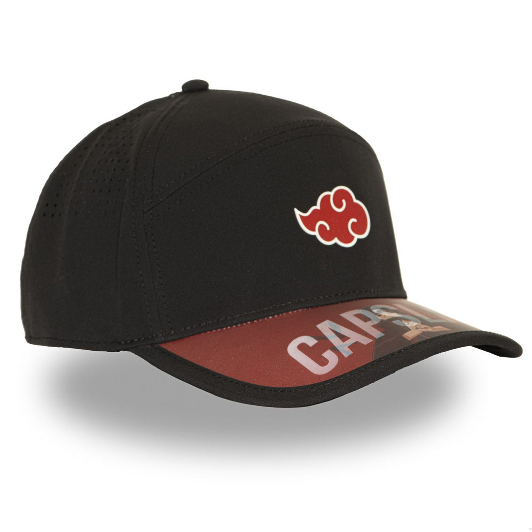 CAPSLAB -Casquette Six panel Naruto Shippuden Visière 3D Clip Noire