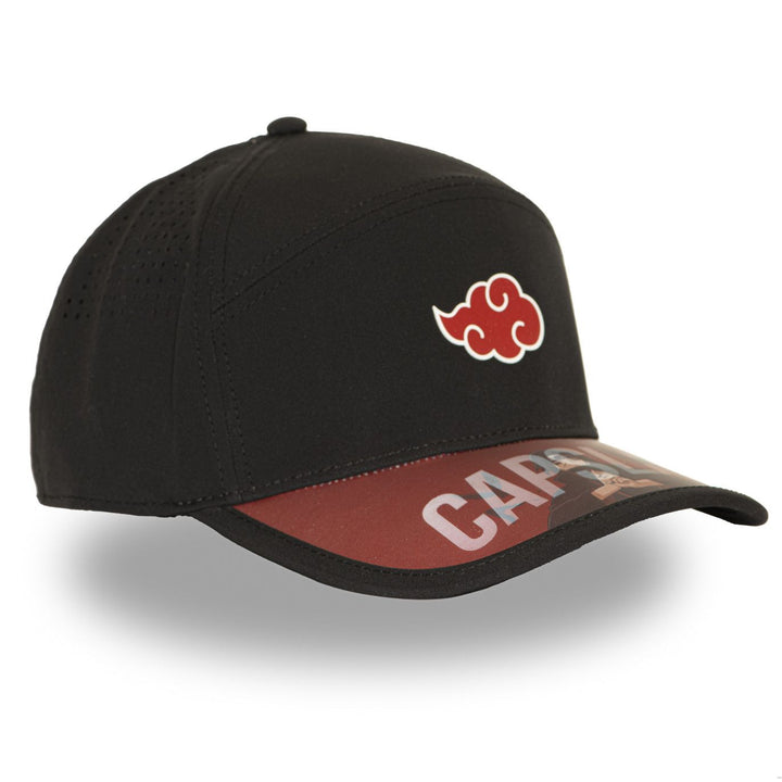 CAPSLAB -Casquette Six panel Naruto Shippuden Visière 3D Clip Noire