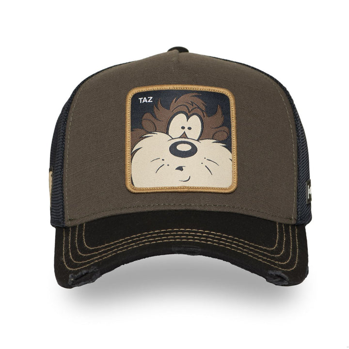 CAPSLAB -Casquette Trucker Looney Tunes Snapback Kaki