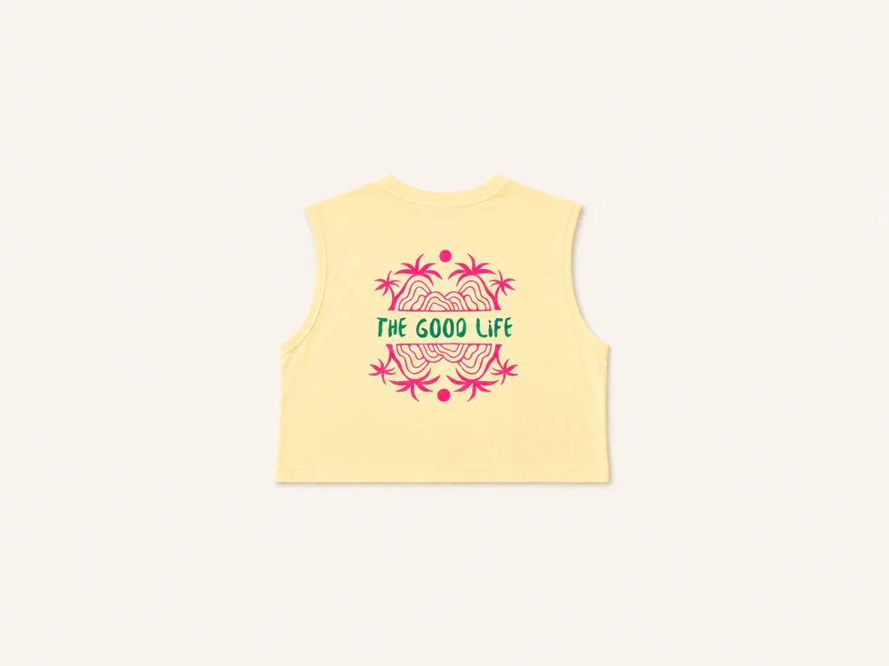 CROP TOP OVERSIZE "THE GOOD LIFE"