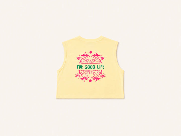 CROP TOP OVERSIZE "THE GOOD LIFE"