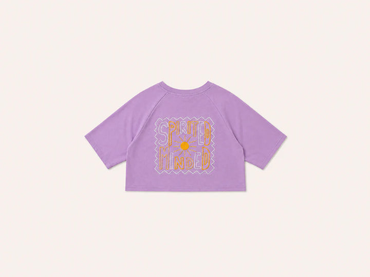 CROP TOP BRODÉ OVERSIZE SOLSTICE FLOW - VIOLET