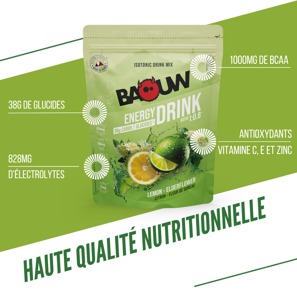 Boissons Energétiques Citron - Fleur de sureau 585g