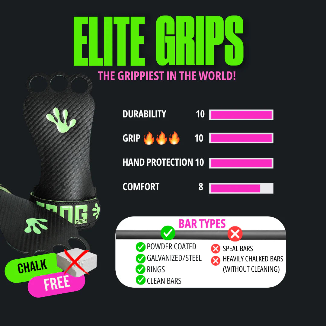 Manique ELITE GRIPS FINGER HOLES BLACK