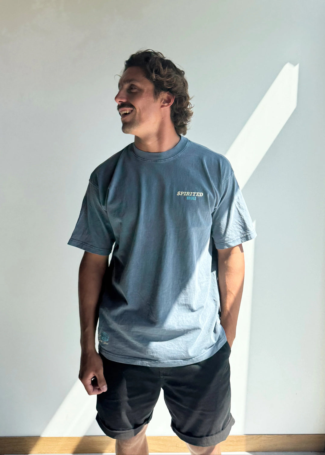 T-SHIRT BRODE OVERSIZE - GRIS