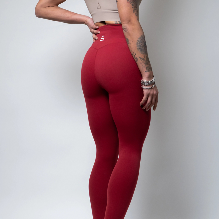 Legging - Stensed Shadow Burgundy