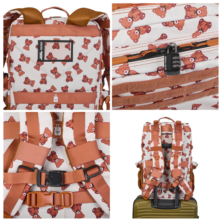 Sac à dos tactique V1 45L All in Ours en peluche