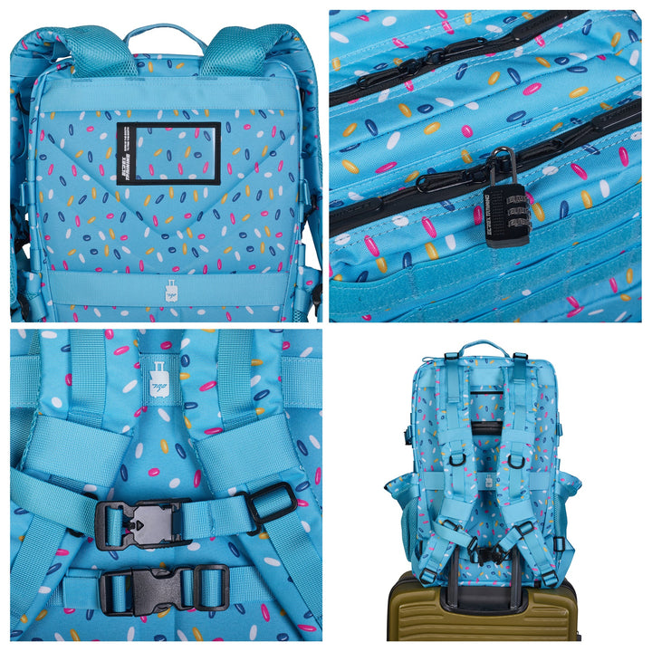 Sac à dos tactique V1 45L All in Bleu émaillé