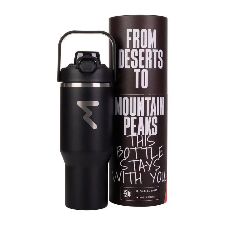 Bouteille Thermique En Aluminium Noir 1L