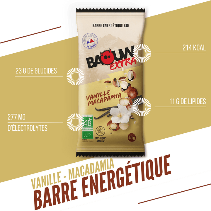Barres Énergétiques -  Vanille/Macadamia