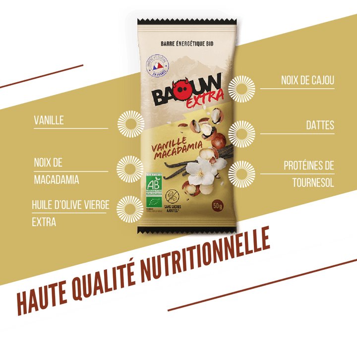 Barres Énergétiques -  Vanille/Macadamia