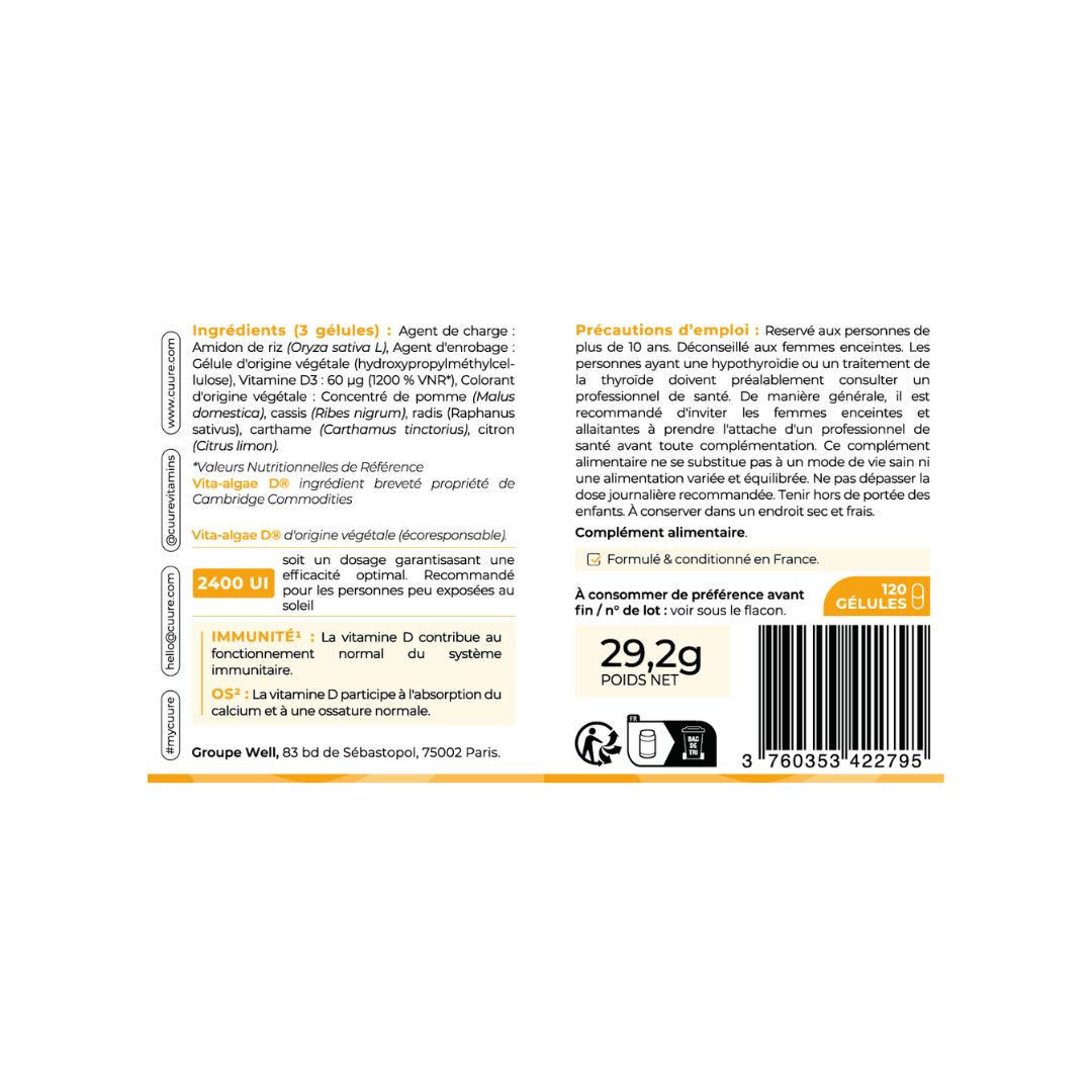 Vitamine D3 Vegan