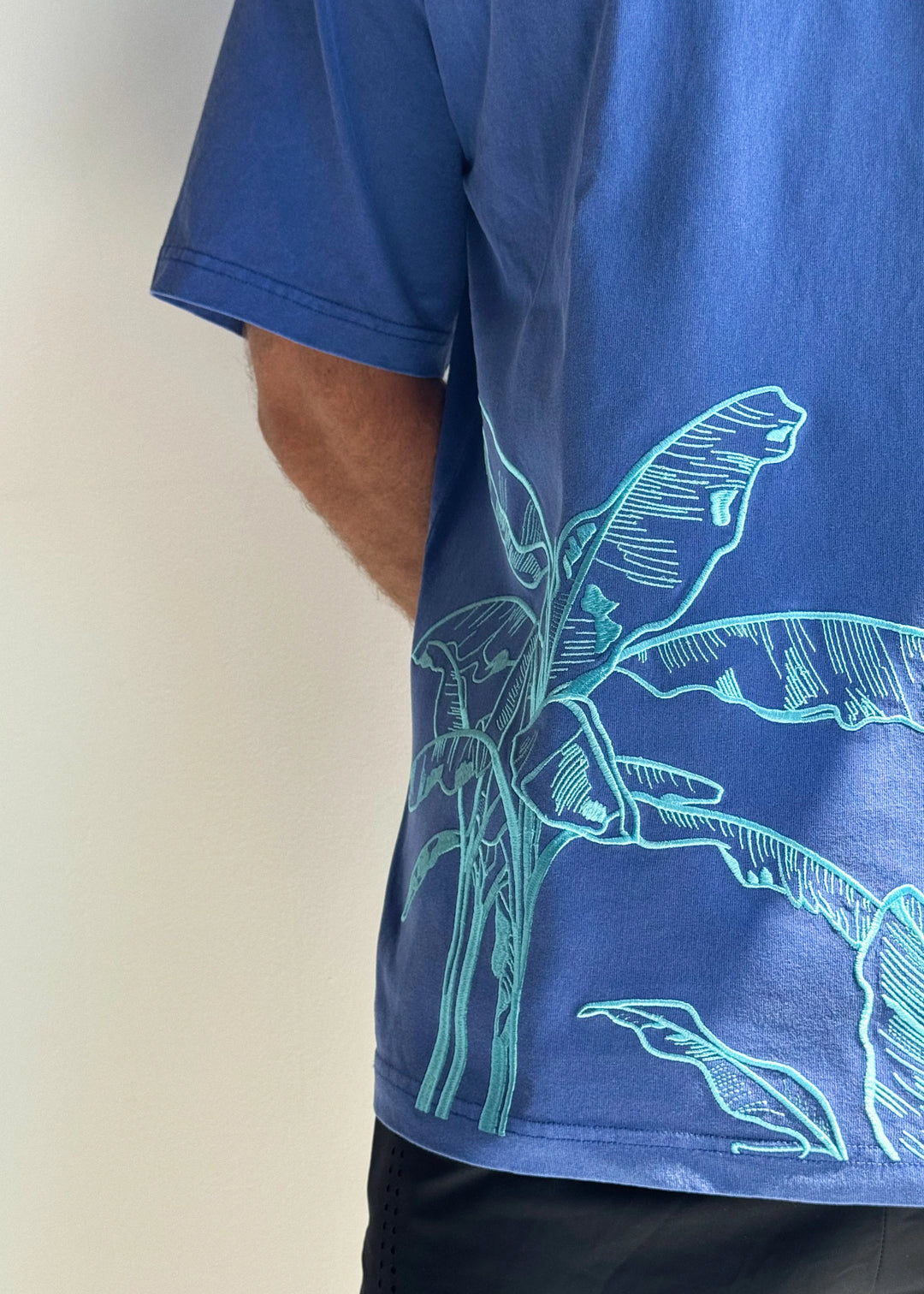T-SHIRT BRODE OVERSIZE - PALM