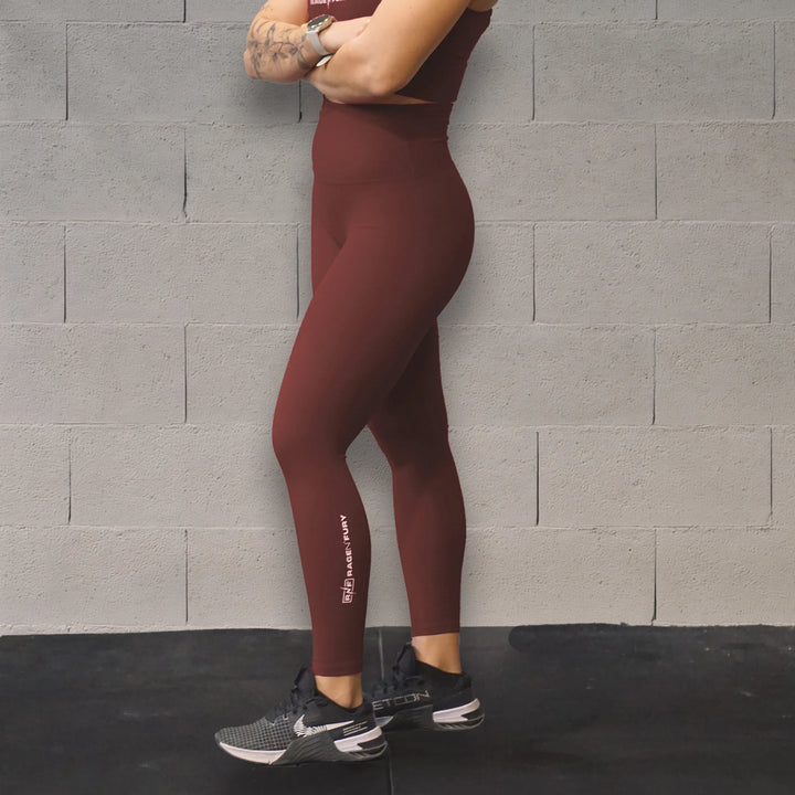 Legging Power Bloom - Red Brown