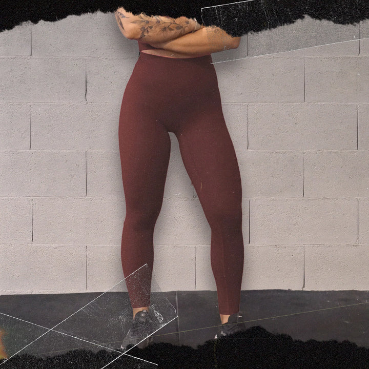 Legging Power Bloom - Red Brown