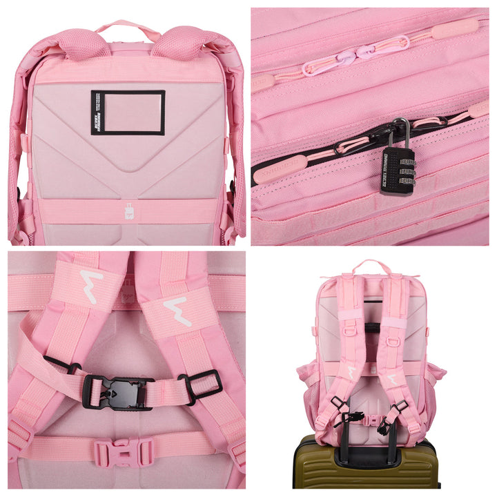 Sac à dos tactique V1 45L Rose crème