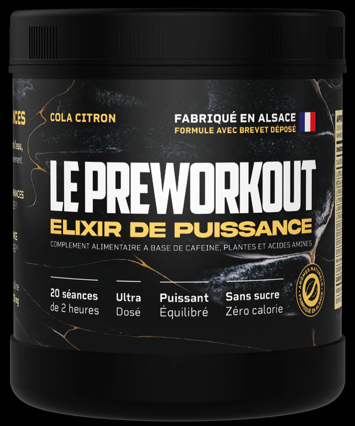 LE PREWORKOUT : Elixir de Puissance Cola Citron
