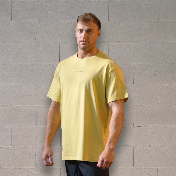 Tshirt Oversize Unisex Jaune Love