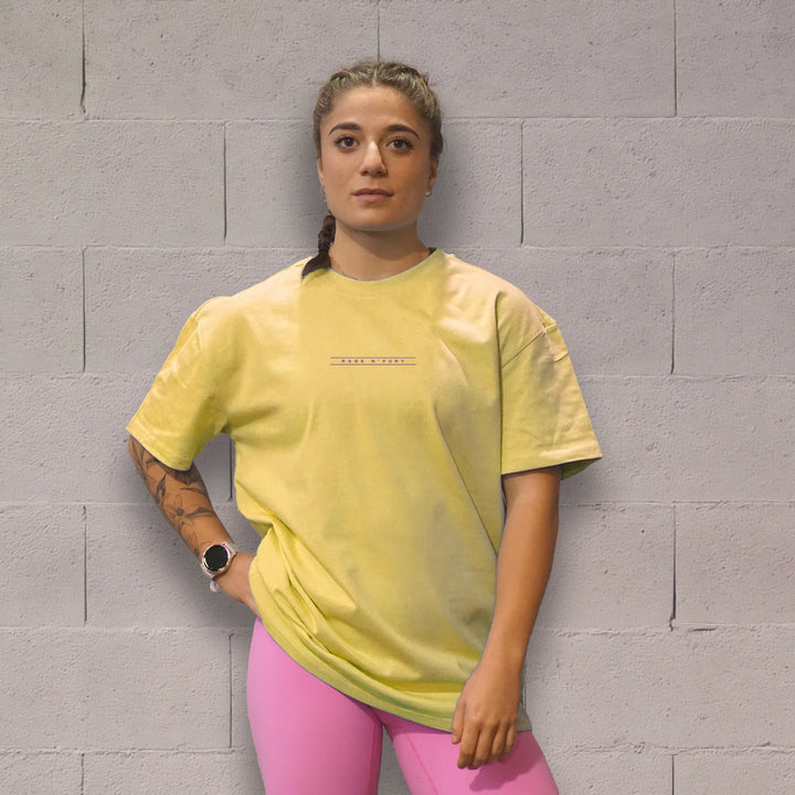 Tshirt Oversize Unisex Jaune Love