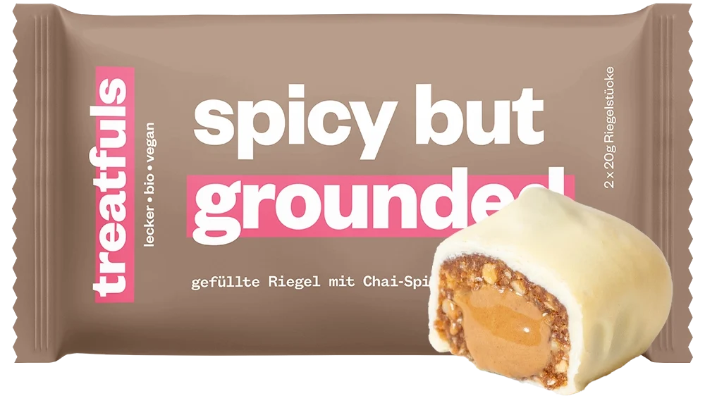 Barre Treatfuls - Chai Latte chocolat blanc fourrée « Spicy but grounded »