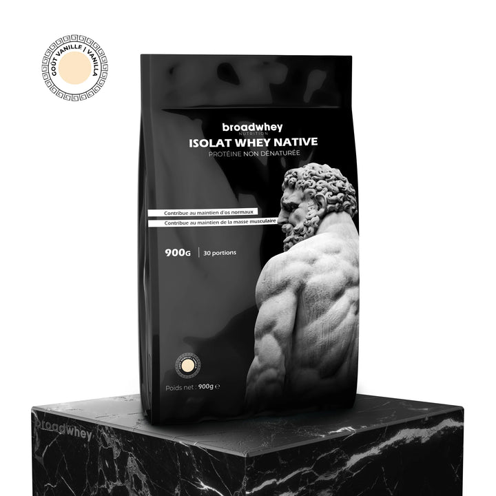 BROADWHEY- Whey Isolate Native Vanille 900G