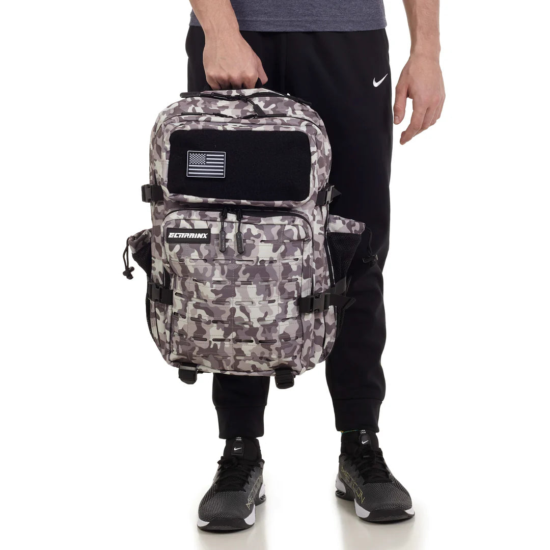 V2 45L Tactical Backpack Black and White Camouflage