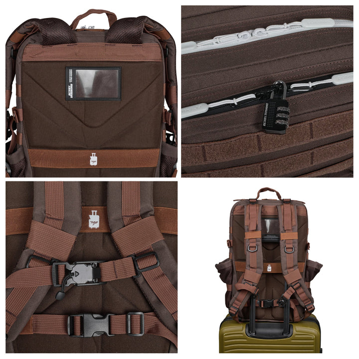 Sac à dos tactique V1 45L Coffee