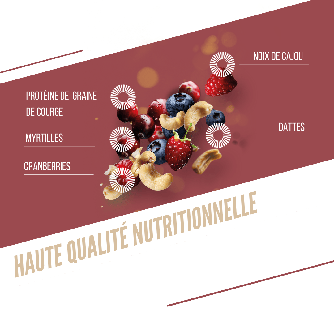 Barres Protéinée -  Fruit Rouge Cajou