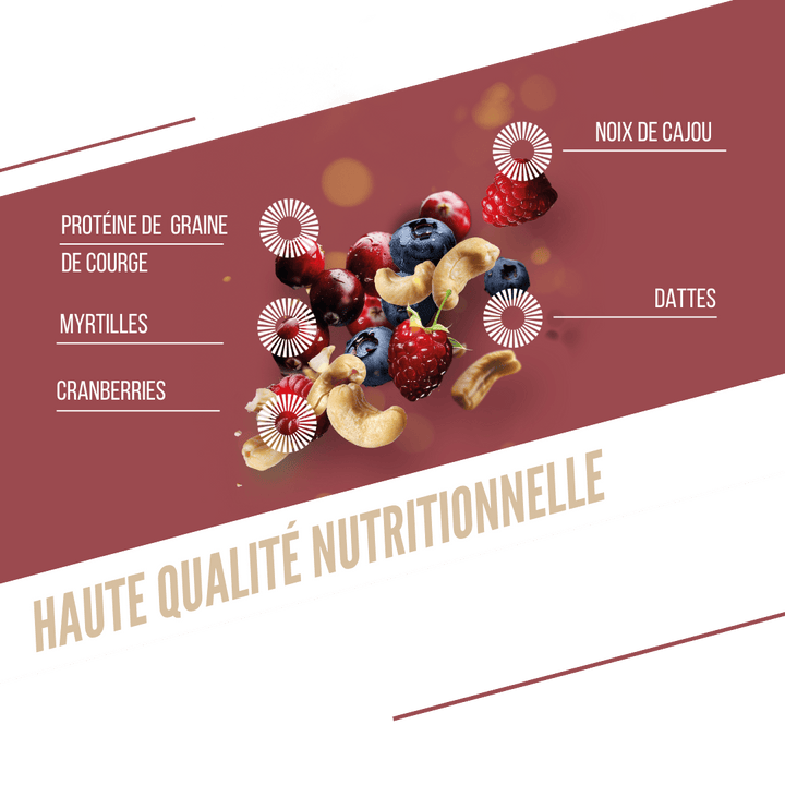 Barres Protéinée -  Fruit Rouge Cajou