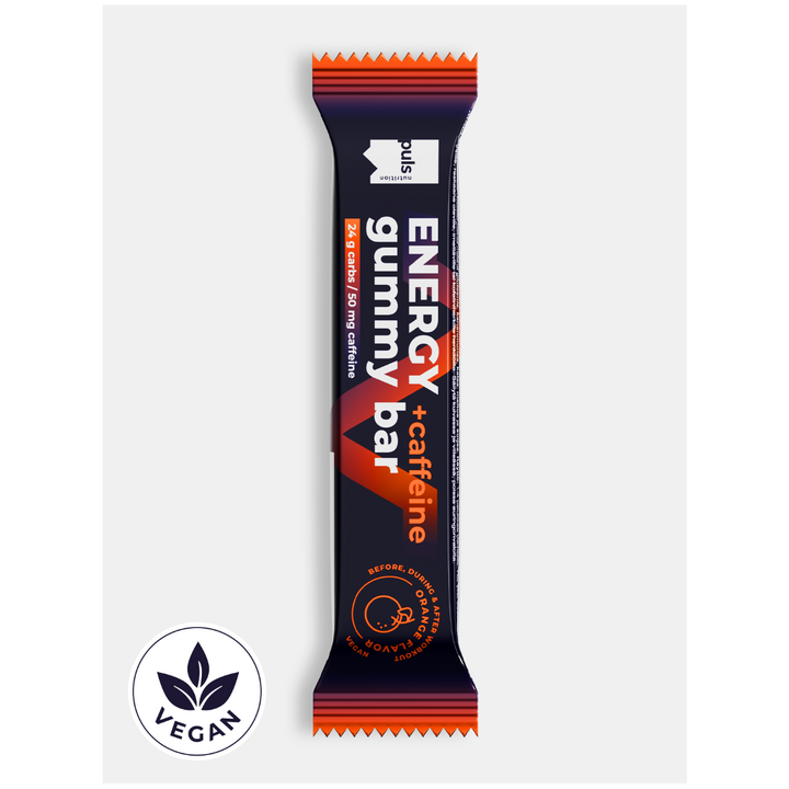 ENERGY+CAFFEINE Gummy Bar – Orange (30 g)