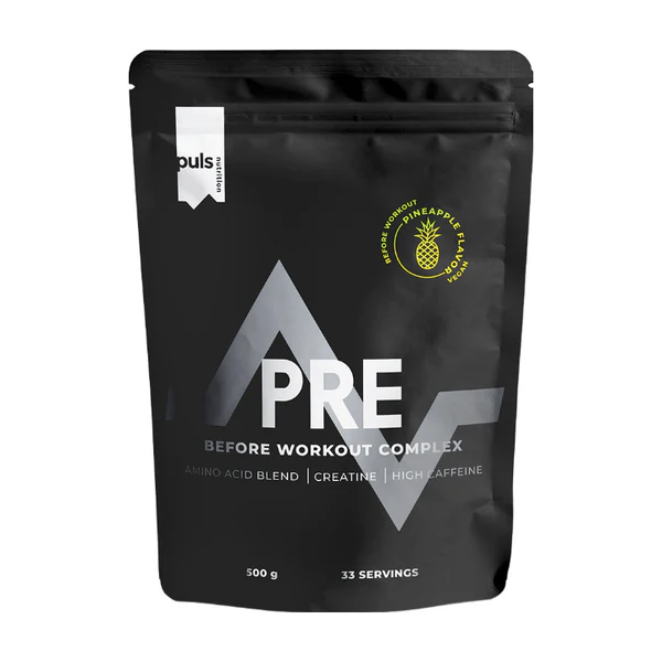 PRE-WORKOUT COMPLEX Ananas 500g High Caffeine VEGAN