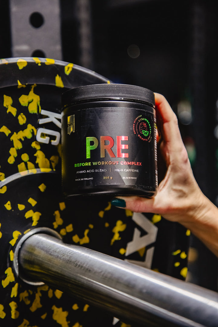 PRE-WORKOUT COMPLEX Strawberry-Lime 300g High Caffeine VEGAN