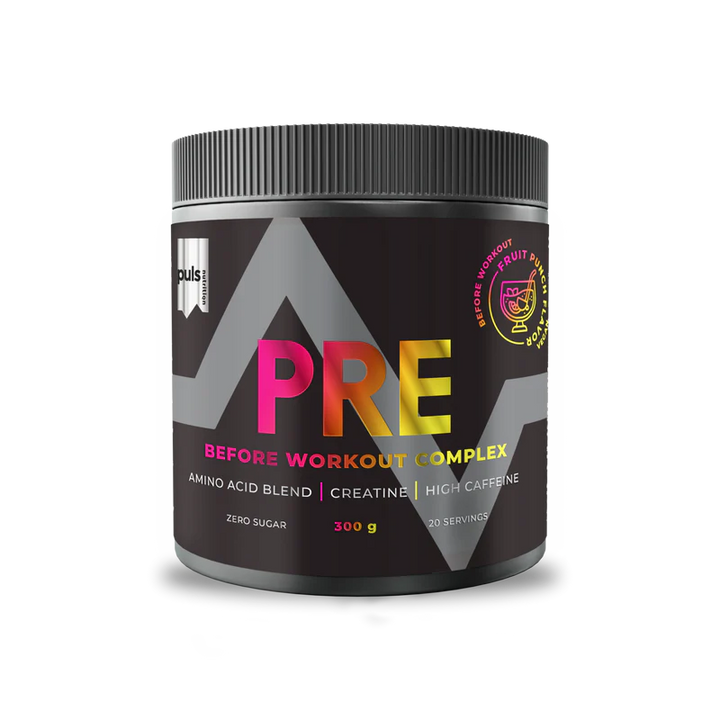 PRE-WORKOUT COMPLEX  Punch Fruit 300G High Caffeine VEGAN