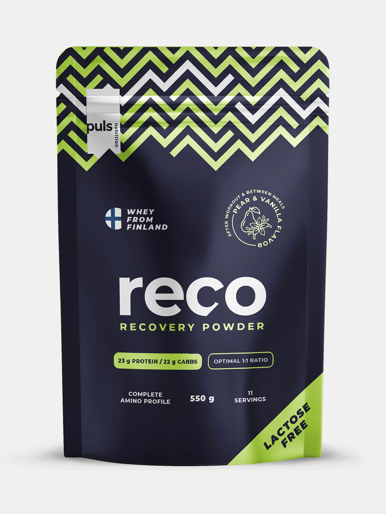 RECO Pear&Vanilla 550g LACTOSE FREE