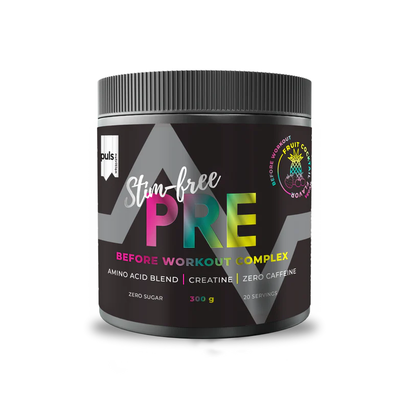 PRE-WORKOUT COMPLEX  Cocktail de Fruit 300G Zero Caffeine  Vegan