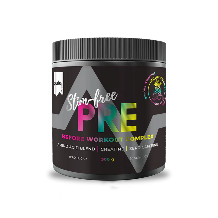 PRE-WORKOUT COMPLEX  Cocktail de Fruit 300G Zero Caffeine  Vegan